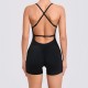 Hip-Lifting Women Running Tight-Fitting Quick-Drying Fitness Backless Rompers