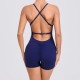 Hip-Lifting Women Running Tight-Fitting Quick-Drying Fitness Backless Rompers
