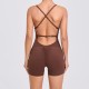 Hip-Lifting Women Running Tight-Fitting Quick-Drying Fitness Backless Rompers