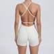 Hip-Lifting Women Running Tight-Fitting Quick-Drying Fitness Backless Rompers