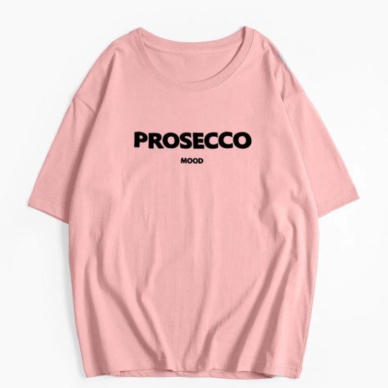 Women Fashion Casual Cotton Letter Printed Round Neck Short-Sleeve Loose T-Shirt