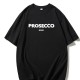 Women Fashion Casual Cotton Letter Printed Round Neck Short-Sleeve Loose T-Shirt
