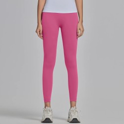 Women Fashion Casual Solid Color Seamless High Waist Slim-Fit Yoga Sports Leggings