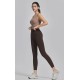 Women Fashion Casual Solid Color Seamless High Waist Slim-Fit Yoga Sports Leggings