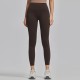 Women Fashion Casual Solid Color Seamless High Waist Slim-Fit Yoga Sports Leggings