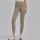 Women Fashion Casual Solid Color Seamless High Waist Slim-Fit Yoga Sports Leggings