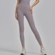 Women Fashion Casual Solid Color Seamless High Waist Slim-Fit Yoga Sports Leggings