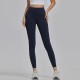 Women Fashion Casual Solid Color Seamless High Waist Slim-Fit Yoga Sports Leggings