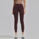 Women Fashion Casual Solid Color Seamless High Waist Slim-Fit Yoga Sports Leggings