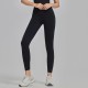 Women Fashion Casual Solid Color Seamless High Waist Slim-Fit Yoga Sports Leggings