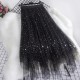 Women Fashion Irregular Star Sequin Mesh Skirt