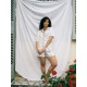 Women Fashion Casual Floral Printed Short-Sleeve Blouse Loose Shorts Pajamas Two-Piece Set