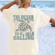 Women Fashion Casual Letter And Turtle Printed Round Neck Short-Sleeve T-Shirt