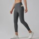 Women Fashion Casual Solid Color Pockets Tight High Waist Quick-Drying Yoga Sports Leggings