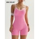 Sports Yoga Sleeveless Quick-Drying Rib-Knit Tight Fitness Backless Rompers