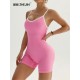 Sports Yoga Sleeveless Quick-Drying Rib-Knit Tight Fitness Backless Rompers