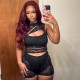 Women Fashion Sexy Solid Color Lace Stitching Hollow-Out Sleeveless Tight Rompers
