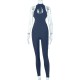 Women Fashion Sexy Solid Color Hollow-Out Sleeveless Backless Tight Jumpsuit