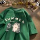 Women Fashion Casual Cartoon Printed Short-Sleeve Loose T-Shirt
