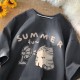Women Fashion Casual Cartoon Printed Short-Sleeve Loose T-Shirt