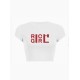 Women Fashion Sexy Letter Printed Short-Sleeve Slim-Fit T-Shirt