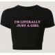 Women Fashion Sexy Letter Printed Short-Sleeve Slim-Fit T-Shirt
