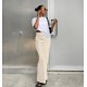 Women Fashion Solid Color Satin Slim Fit Skirt