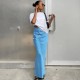 Women Fashion Solid Color Satin Slim Fit Skirt