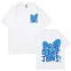 Women Fashion Casual Letter Printed Round Neck Short-Sleeve Loose T-Shirt