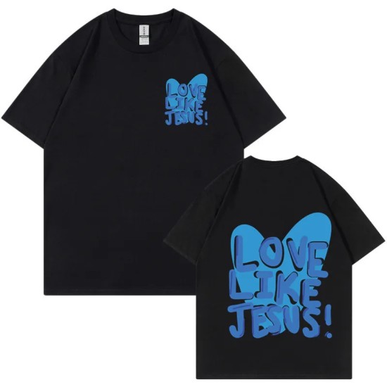 Women Fashion Casual Letter Printed Round Neck Short-Sleeve Loose T-Shirt