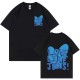 Women Fashion Casual Letter Printed Round Neck Short-Sleeve Loose T-Shirt