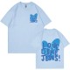 Women Fashion Casual Letter Printed Round Neck Short-Sleeve Loose T-Shirt