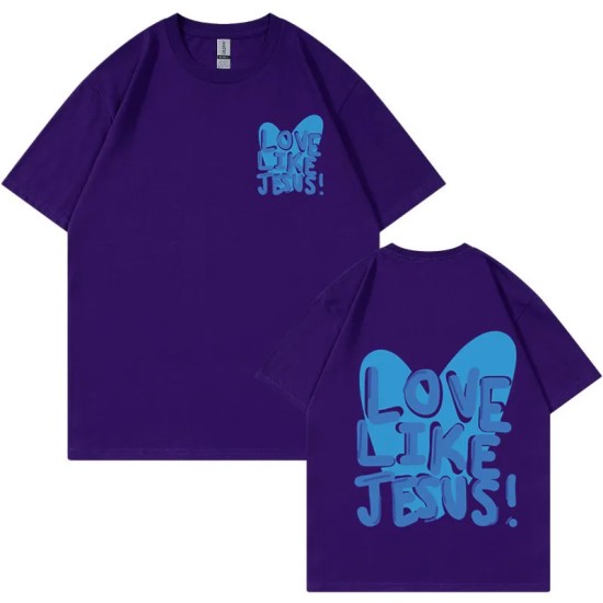 Women Fashion Casual Letter Printed Round Neck Short-Sleeve Loose T-Shirt