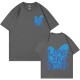 Women Fashion Casual Letter Printed Round Neck Short-Sleeve Loose T-Shirt