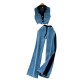 Casual Women Summer Fashionable Color Blocking Sleeveless Denim Tank Top High Waist Wide Leg Straight Pants Set