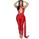 Women Sexy Ring Hollow Irregular Strap Sleeveless Tight Solid Color Jumpsuits