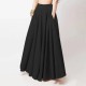 Women Fashion Casual Solid Color Loose Skirts