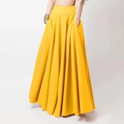 Women Fashion Casual Solid Color Loose Skirts