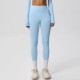Women Fashion Casual Solid Color High Waist Quick-Drying Slim-Fit Yoga Sports Leggings
