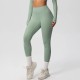 Women Fashion Casual Solid Color High Waist Quick-Drying Slim-Fit Yoga Sports Leggings
