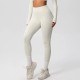 Women Fashion Casual Solid Color High Waist Quick-Drying Slim-Fit Yoga Sports Leggings