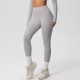 Women Fashion Casual Solid Color High Waist Quick-Drying Slim-Fit Yoga Sports Leggings
