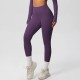 Women Fashion Casual Solid Color High Waist Quick-Drying Slim-Fit Yoga Sports Leggings