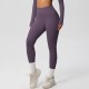 Women Fashion Casual Solid Color High Waist Quick-Drying Slim-Fit Yoga Sports Leggings