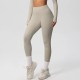 Women Fashion Casual Solid Color High Waist Quick-Drying Slim-Fit Yoga Sports Leggings