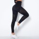 Women Fashion Casual Solid Color Hollow-Out Seamless High Waist Slim-Fit Yoga Sports Leggings