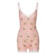 Women Fashion Sexy Printed Spaghetti Strap Slim-Fit Rompers