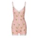 Women Fashion Sexy Printed Spaghetti Strap Slim-Fit Rompers