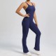 Adjustable Shoulder Strap Backless Women Yoga Jumpsuits