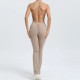 Adjustable Shoulder Strap Backless Women Yoga Jumpsuits